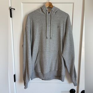 Champion Powerblend Gray Fleece Hoodie Sweatshirt